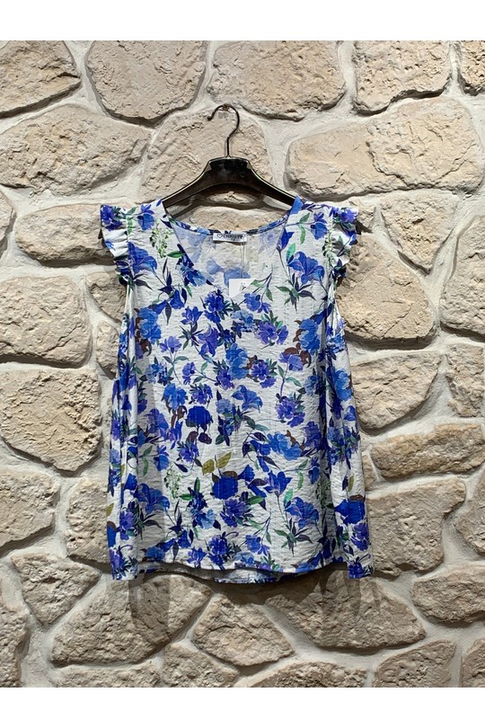 Débardeurs Femme Bleu Christy F458-24 Efashion Paris