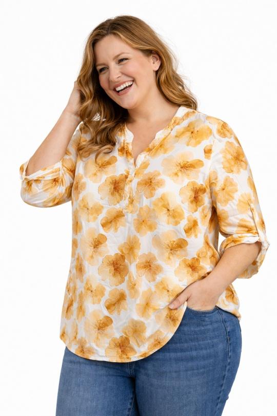 Camisas & blusas Mujer Yellow Christy F682 Efashion Paris