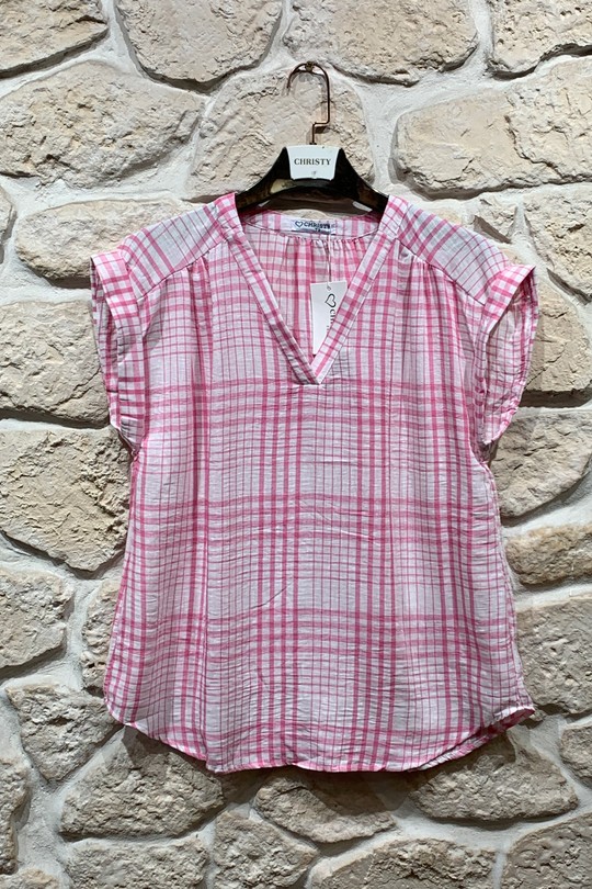 Tops Femme Rose Christy 1653-33 Efashion Paris