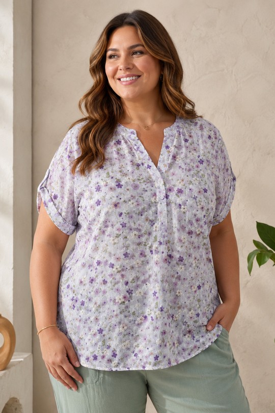 Tops Femme Violet Christy 1663-28 Efashion Paris