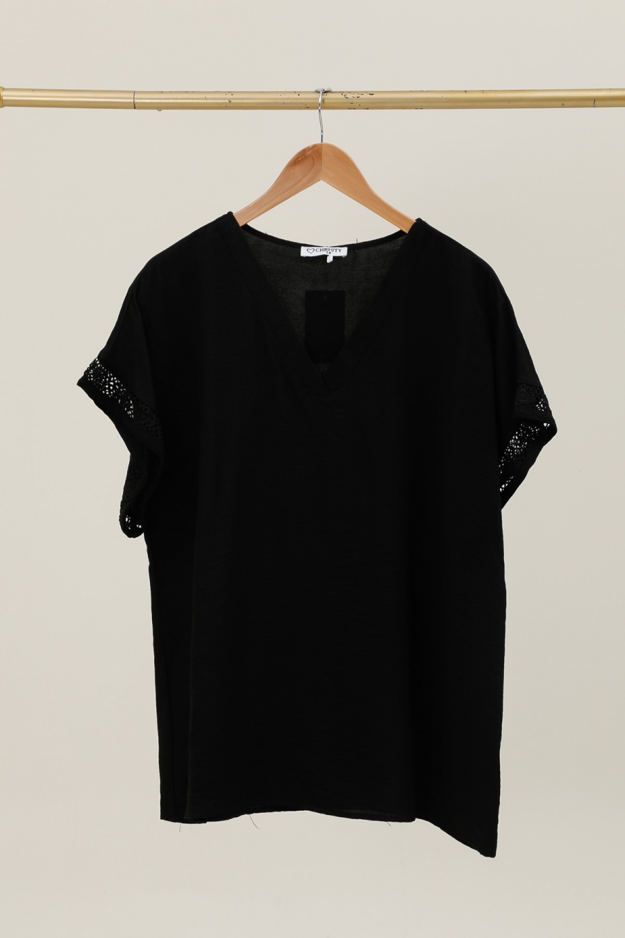 Camisetas Mujer Black Christy F472-1 #c Efashion Paris