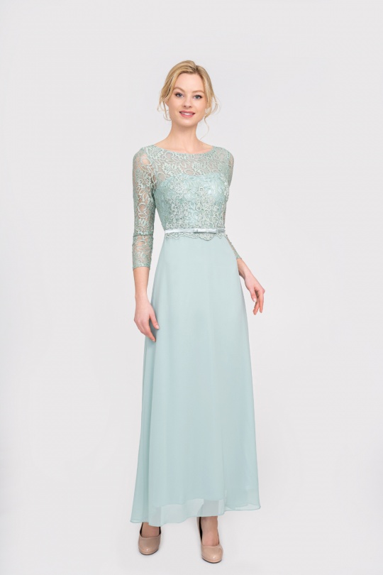 Ensemble en dentelle baroque - vert menthe main image 1