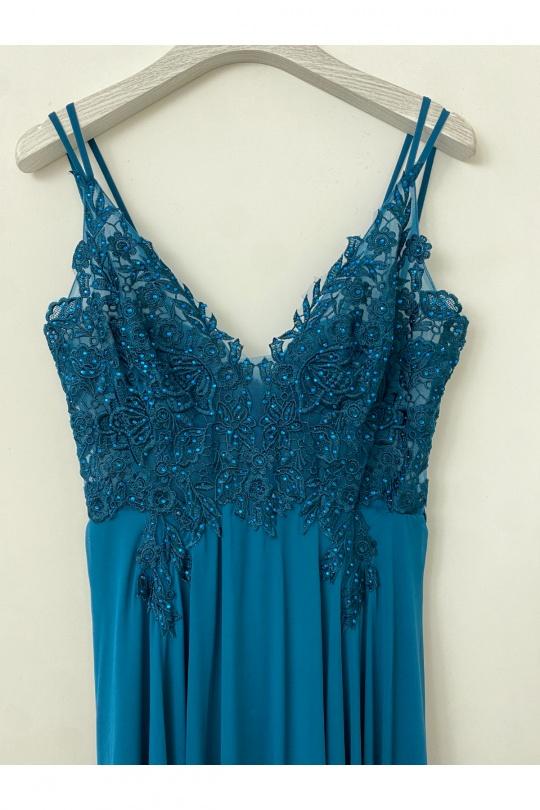 Robes de soirée Femme Rose poudre Lautinel R1854 Efashion Paris