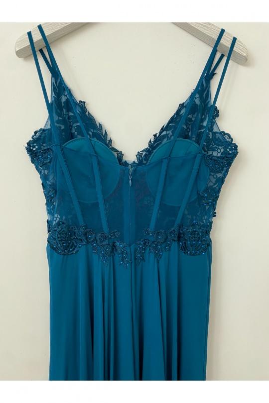 Robes de soirée Femme Rose poudre Lautinel R1854 Efashion Paris