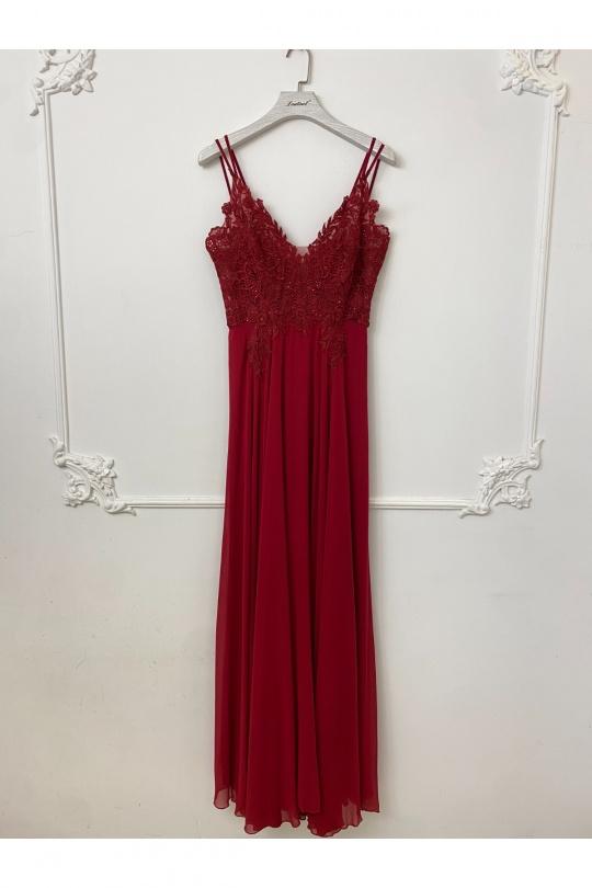 Robes de soirée Femme Rose poudre Lautinel R1854 Efashion Paris