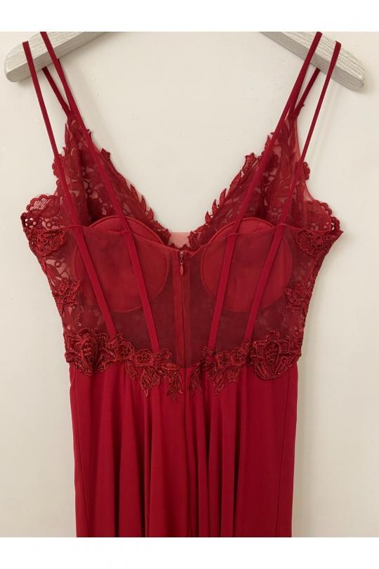 Robes de soirée Femme Rose poudre Lautinel R1854 Efashion Paris