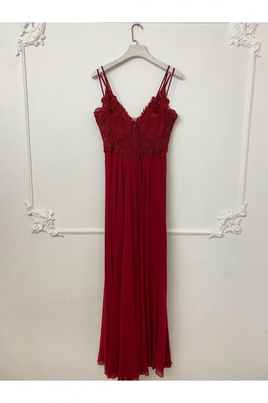 Robes de soirée Femme Rose poudre Lautinel R1854 Efashion Paris