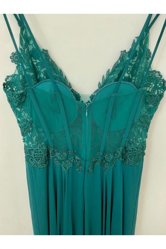 Robes de soirée Femme Rose poudre Lautinel R1854 Efashion Paris