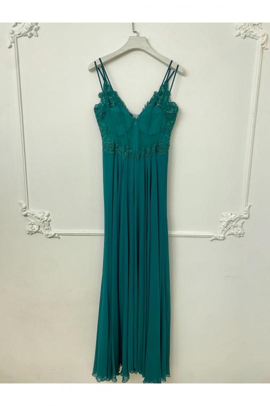 Robes de soirée Femme Rose poudre Lautinel R1854 Efashion Paris