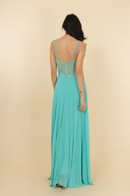 Robes de soirée Femme Rose poudre Lautinel R1854 Efashion Paris