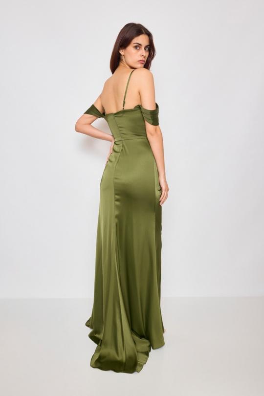 Robes de soirée Femme Orange clair Lautinel R1884 Efashion Paris