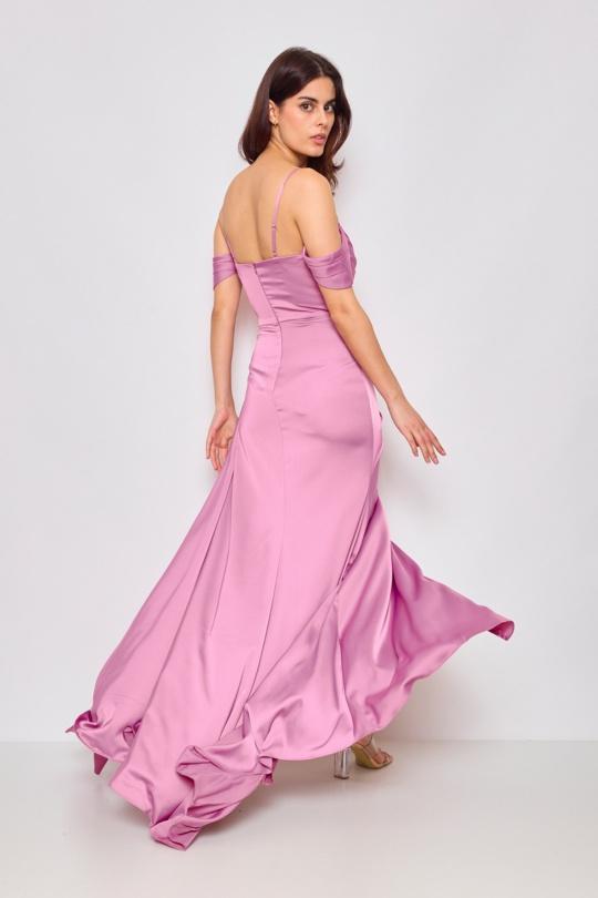 Robes de soirée Femme Orange clair Lautinel R1884 Efashion Paris