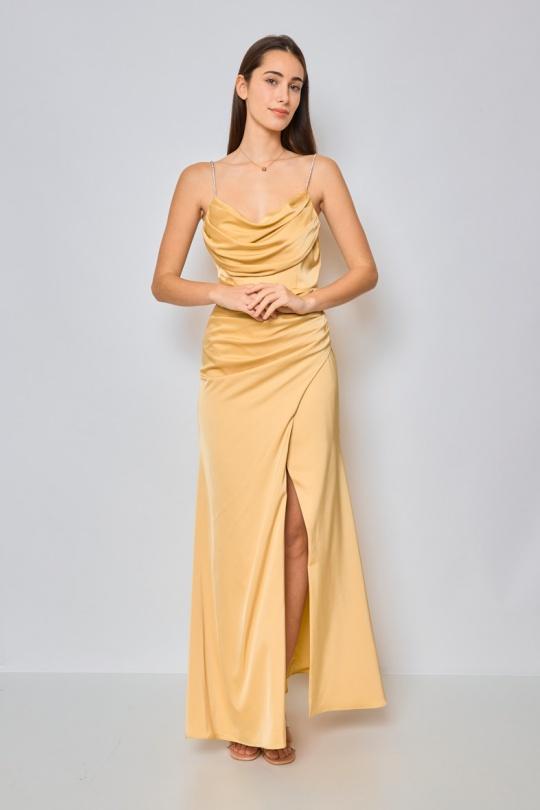 Vestidos de fiesta Mujer Yellow Lautinel R8320 Efashion Paris