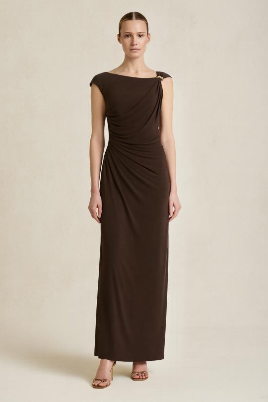 Evening dresses Women Chocolate Lautinel R75535 Efashion Paris