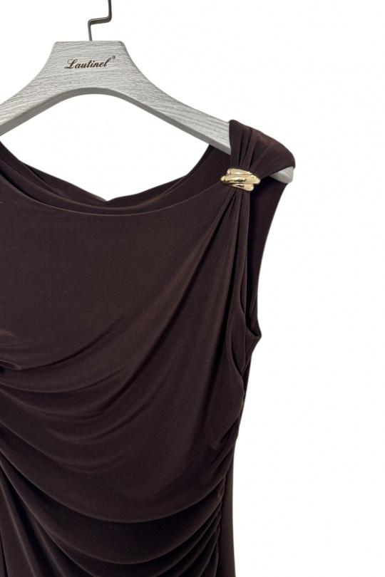 Robes de soirée Femme Kaki Lautinel R75535 Efashion Paris