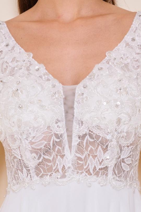 Robes de soirée Femme Blanc Lautinel R8287 Efashion Paris