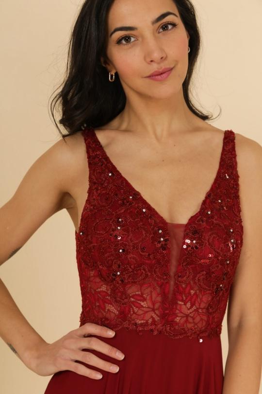Robes de soirée Femme Blanc Lautinel R8287 Efashion Paris