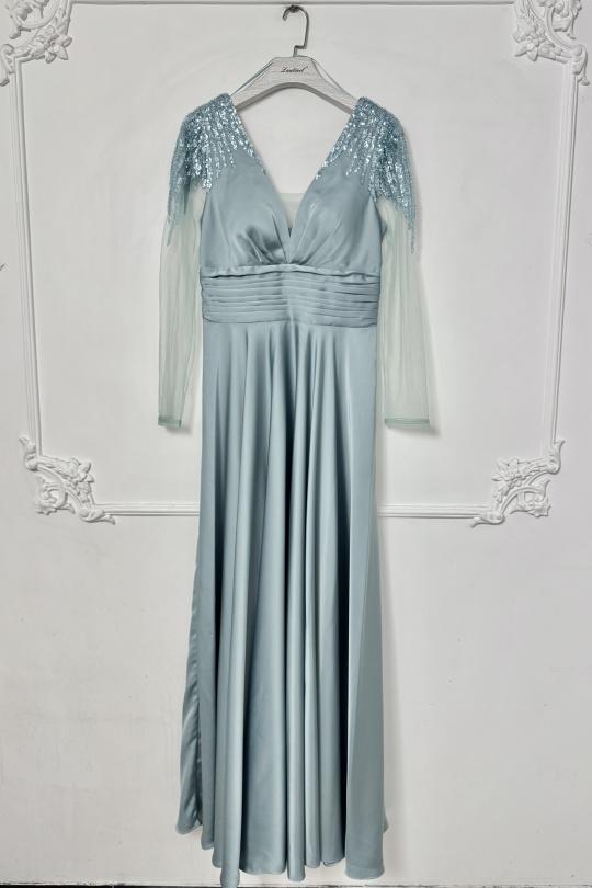 Robes de soirée Femme Céladon Lautinel R8346 Efashion Paris