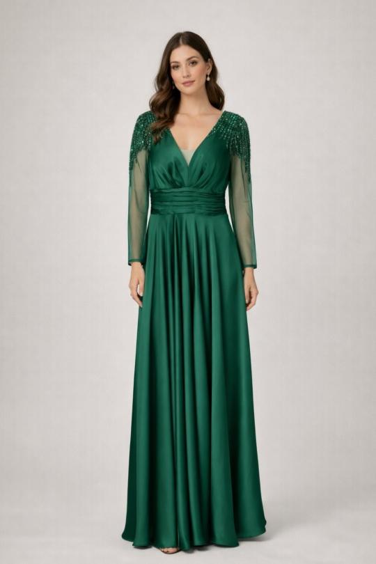 Robes de soirée Femme Céladon Lautinel R8346 Efashion Paris