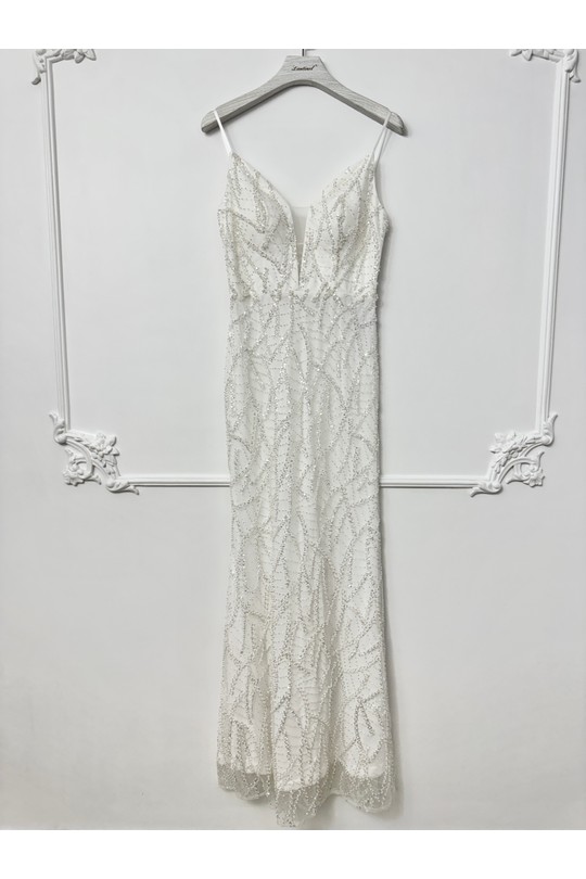 Robes de soirée Femme Blanc Lautinel R8354 Efashion Paris