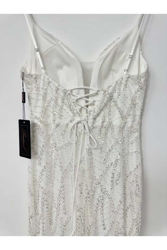 Robes de soirée Femme Blanc Lautinel R8354 Efashion Paris
