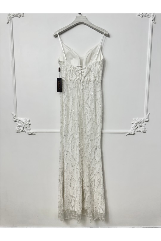Robes de soirée Femme Blanc Lautinel R8354 Efashion Paris