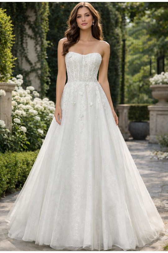 Robes de soirée Femme Blanc Lautinel R2604 Efashion Paris