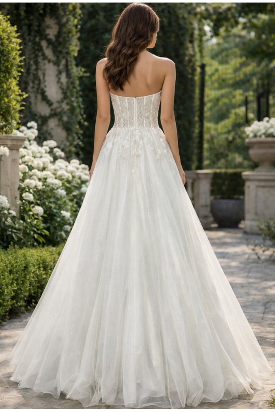 Robes de soirée Femme Blanc Lautinel R2604 Efashion Paris