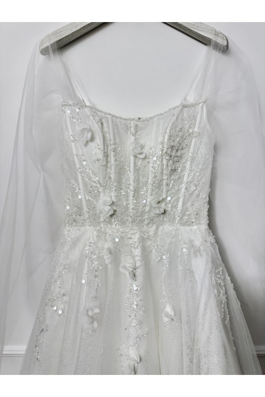 Robes de soirée Femme Blanc Lautinel R2604 Efashion Paris