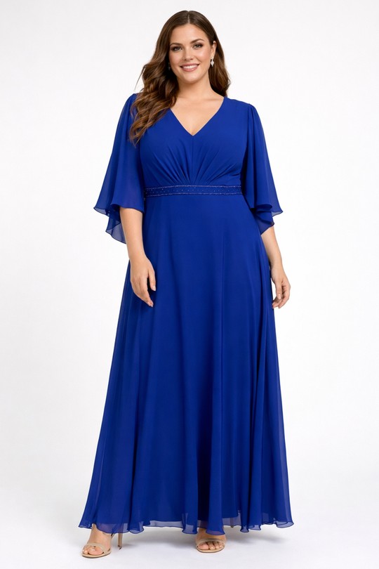 Robes & Combinaisons Femme Bleu royal Lautinel R1858B Efashion Paris