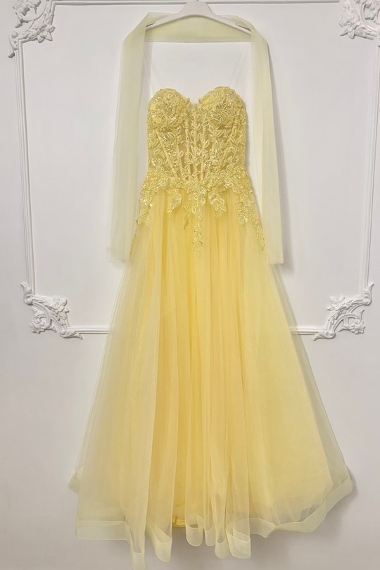 Abiti da sera Donna Yellow Lautinel R1998 Efashion Paris