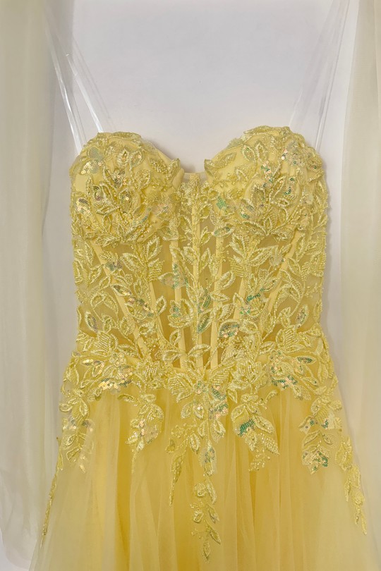 Abiti da sera Donna Yellow Lautinel R1998 Efashion Paris