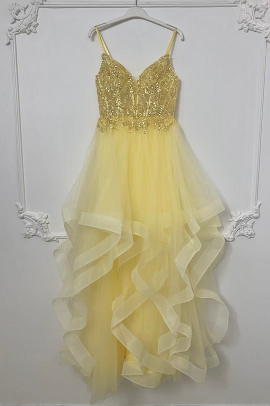 Abiti da sera Donna Yellow Lautinel R2001 Efashion Paris
