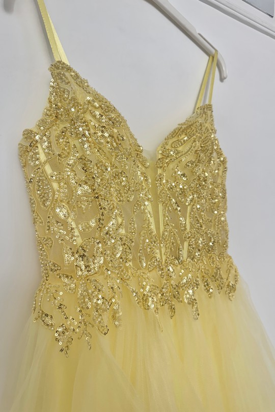 Abiti da sera Donna Yellow Lautinel R2001 Efashion Paris