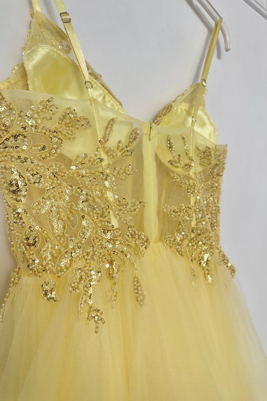 Abiti da sera Donna Yellow Lautinel R2001 Efashion Paris