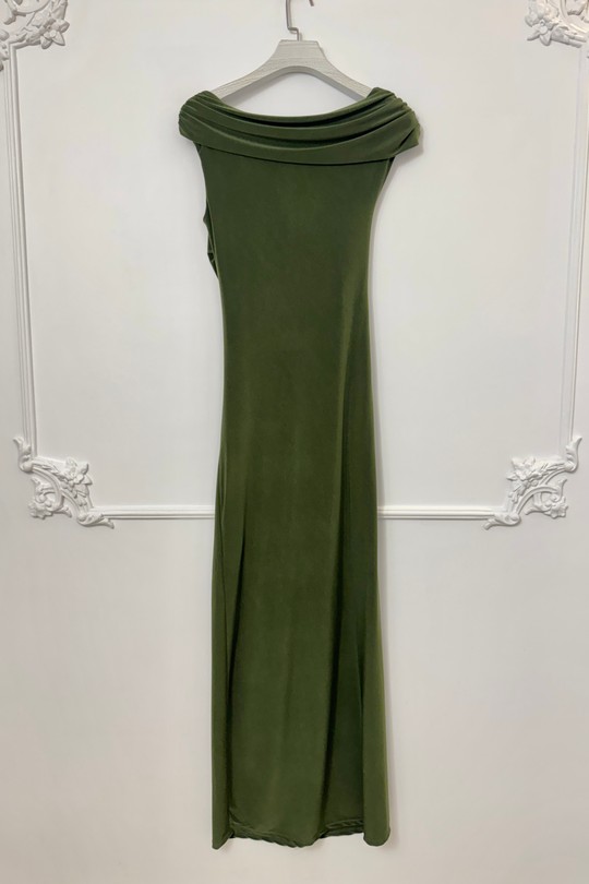 Robes de soirée Femme Kaki Lautinel R75535 Efashion Paris