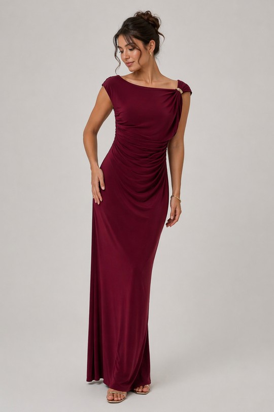Robes de soirée Femme Kaki Lautinel R75535 Efashion Paris
