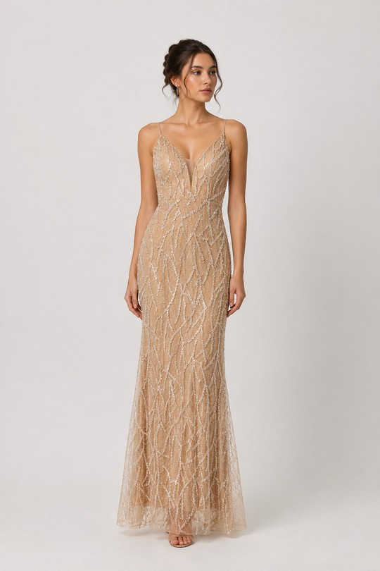 Robes de soirée Femme Blanc Lautinel R8354 Efashion Paris