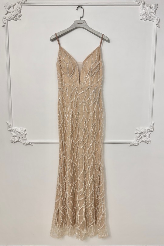 Robes de soirée Femme Blanc Lautinel R8354 Efashion Paris
