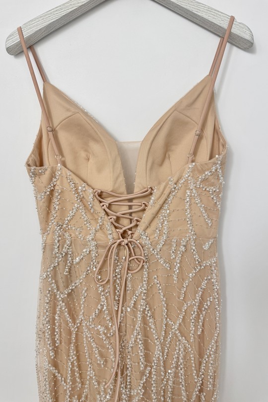 Robes de soirée Femme Blanc Lautinel R8354 Efashion Paris