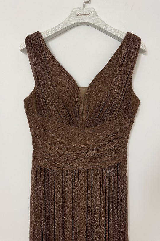 Robes de soirée Femme Chocolat Lautinel R8339 Efashion Paris