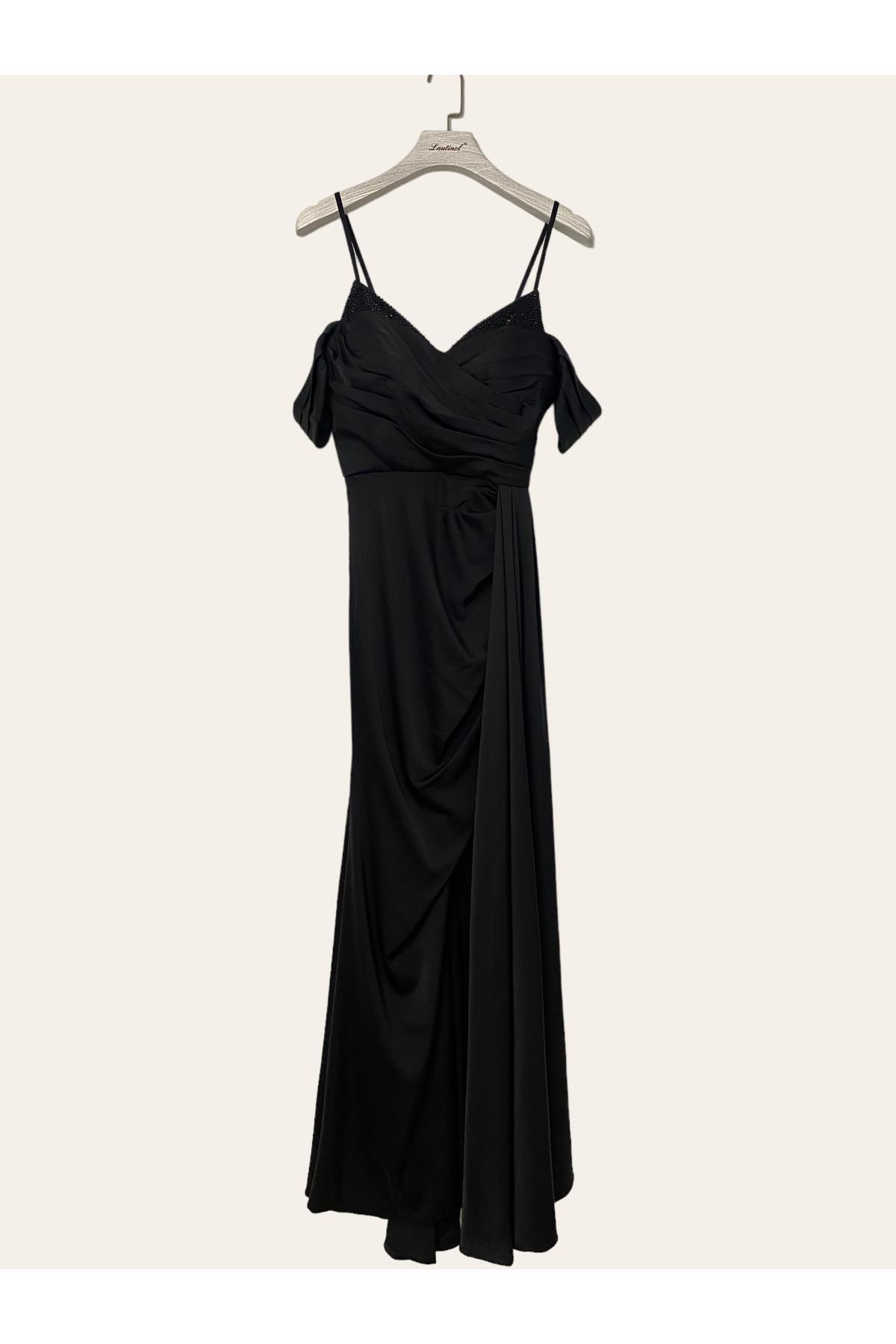 Robes de soirée Femme Noir Lautinel R1884 #c Efashion Paris