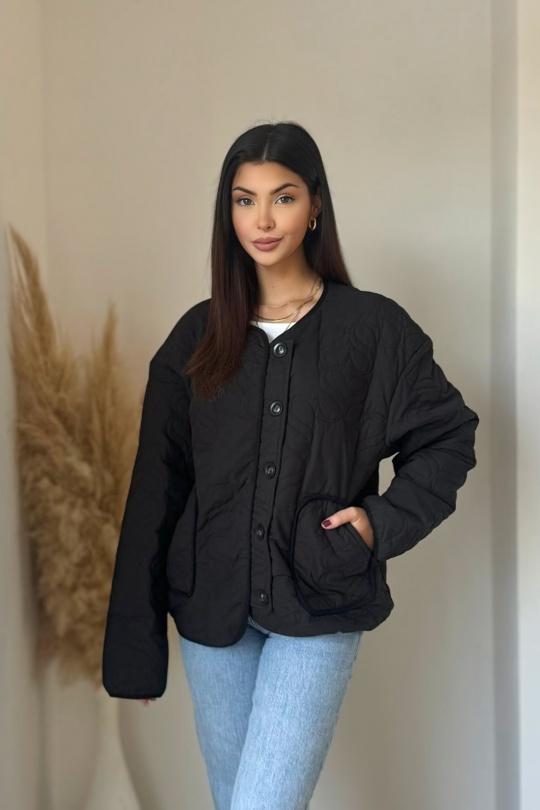 Doudounes Femme Noir KOOLOOK  3134 Efashion Paris