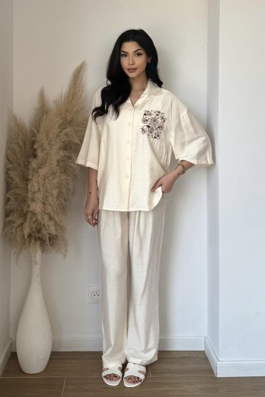 Completi Donna White KOOLOOK  PF372 Efashion Paris