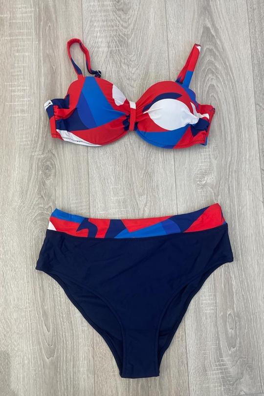 Deux pièces Femme Couleurs mélangées Suntex M8305 Efashion Paris