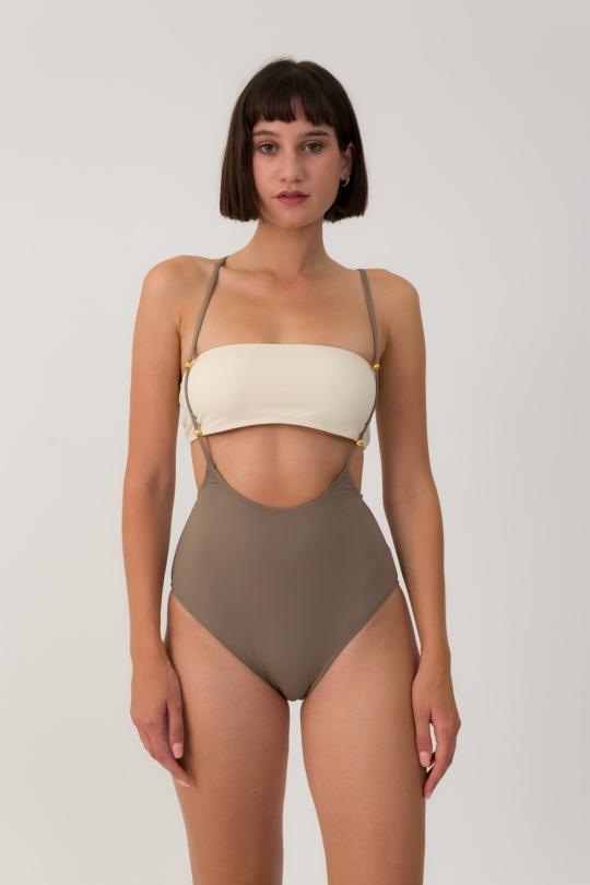 Deux pièces Femme Beige Suntex HWD618 Efashion Paris