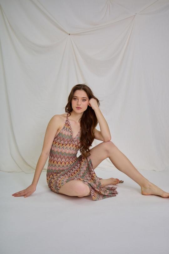 Vêtements de plage Femme Violet Suntex AF-2408D Efashion Paris