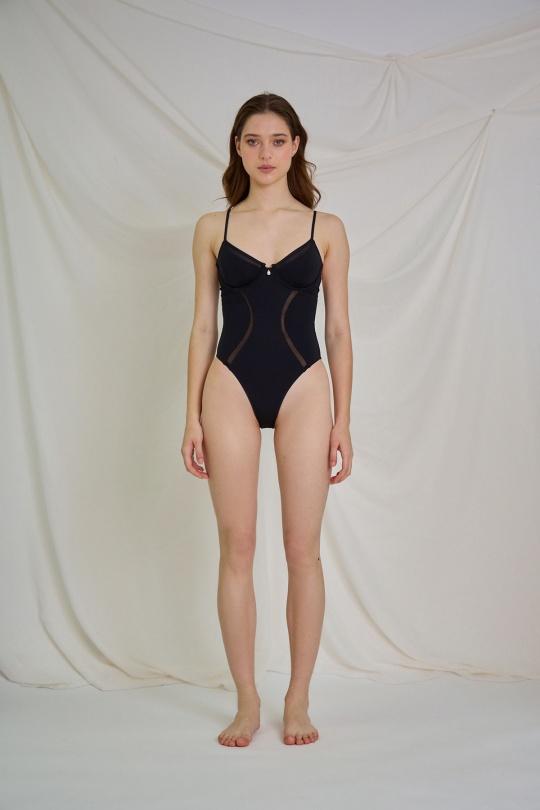 Une pièce Femme Noir Suntex AF-2414C Efashion Paris