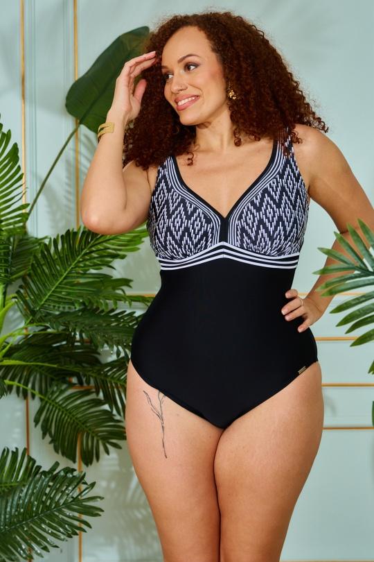 Une pièce Femme Couleurs mélangées Suntex VS46-2133 Efashion Paris