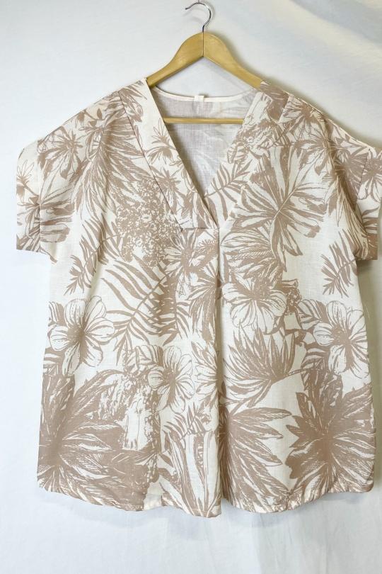 Blouses Women Taupe Catherine S ASAKO TROPICALES Efashion Paris